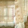 Shabby Vintage Lace Fringed Curtain Valance