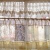 Elegant Romance SHABBY Chic Farmhouse Cottage Rustic Lace Doily Fringed Curtain