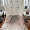 Genway period cotton handmade appliquéd embroidery tablecloth