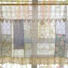 Multiple Color Cottage Rustic Farmhouse Lace Doily Fringed Curtain