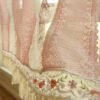 Pink Cottage Rustic Lace Doily Fringed Curtain