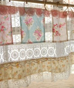 Decorative Floral Insulated Blackout Curtain Panel in Elegant Style